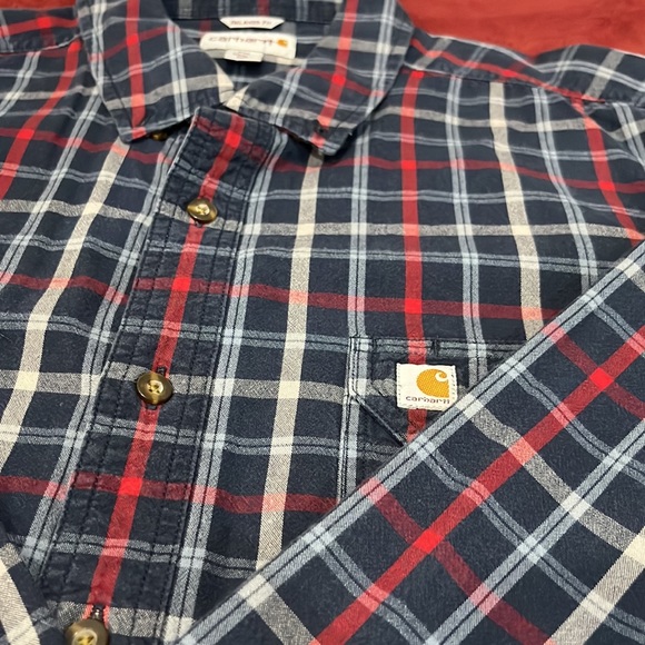 Carhartt Men’s Long Sleeve Button Down Shirt - Picture 3 of 8